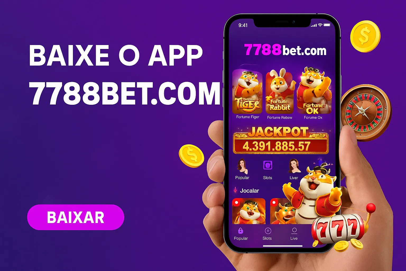 Baixar o 7788BET.COM Cassino App