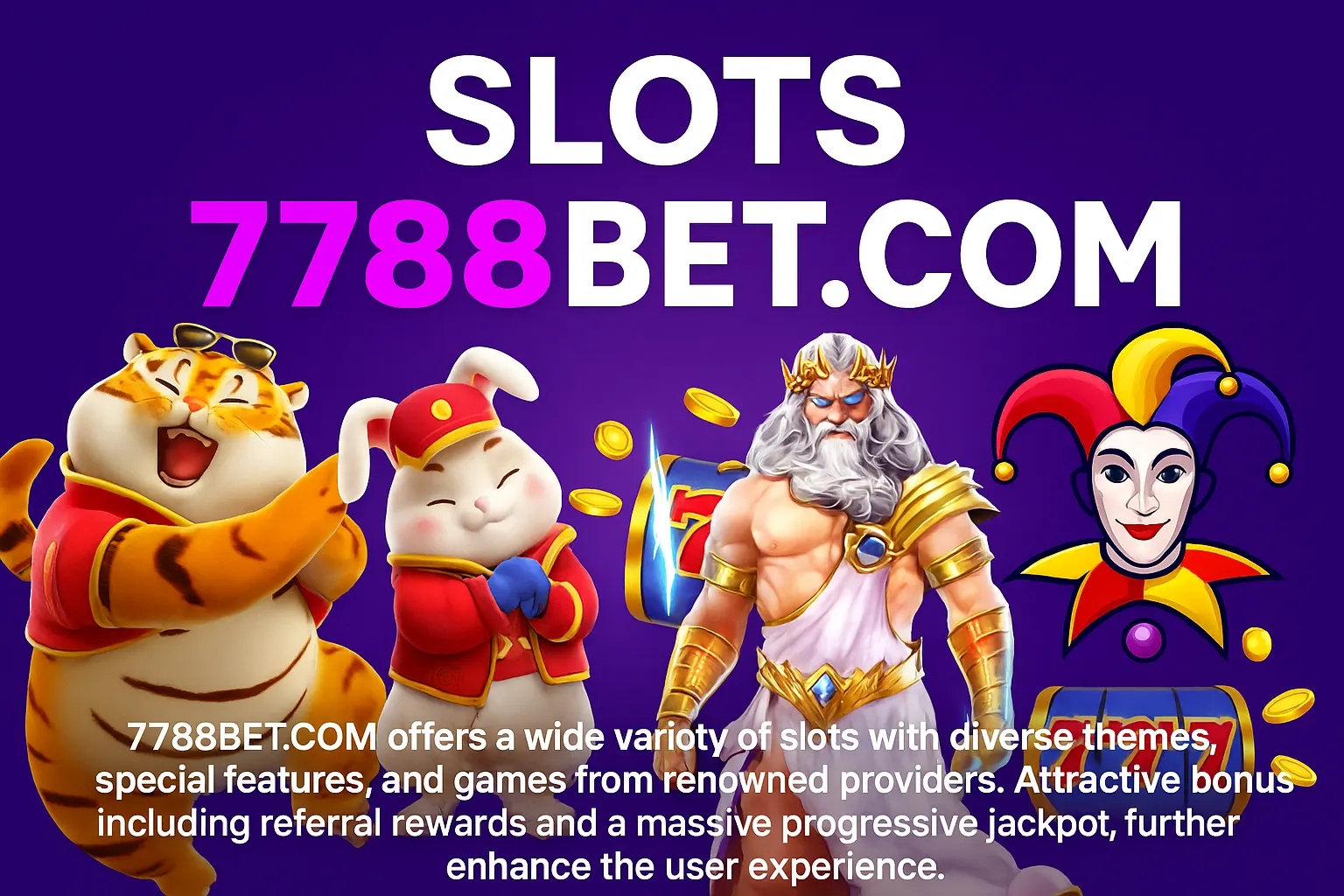 Explore o mundo das slot machines no 7788BET.COM Casino